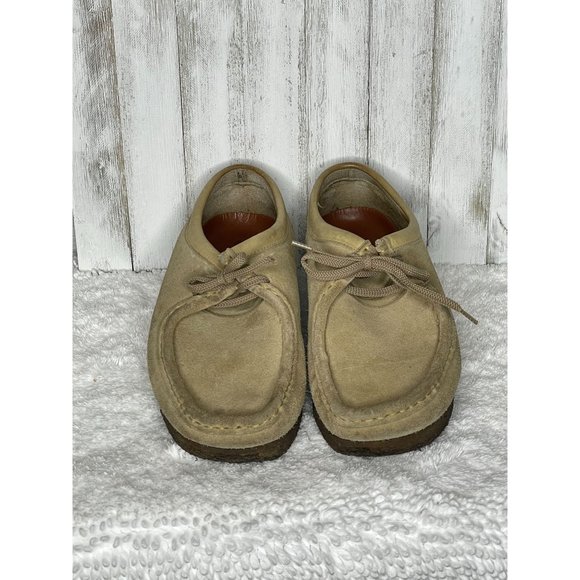 ***SOLD*** Vintage Clarks Originals Wallabee Men's Tan Suede Size 9 - Picture 2 of 9